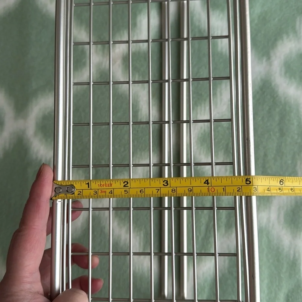 NEW brushed nickel metal wire basket with towel bar